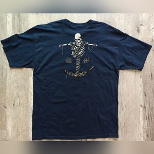 Hurley Navy Skull Graphic Tee